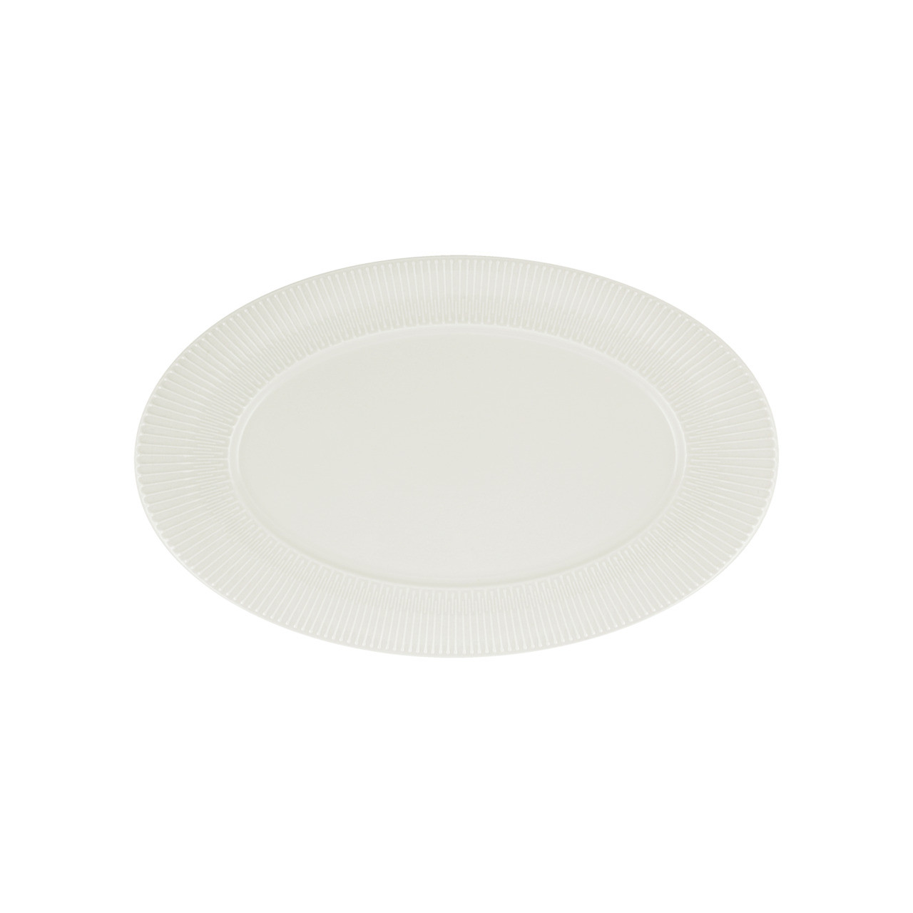 Delight Vibes, Platte oval Fahne Relief 240 x 151 mm weiß